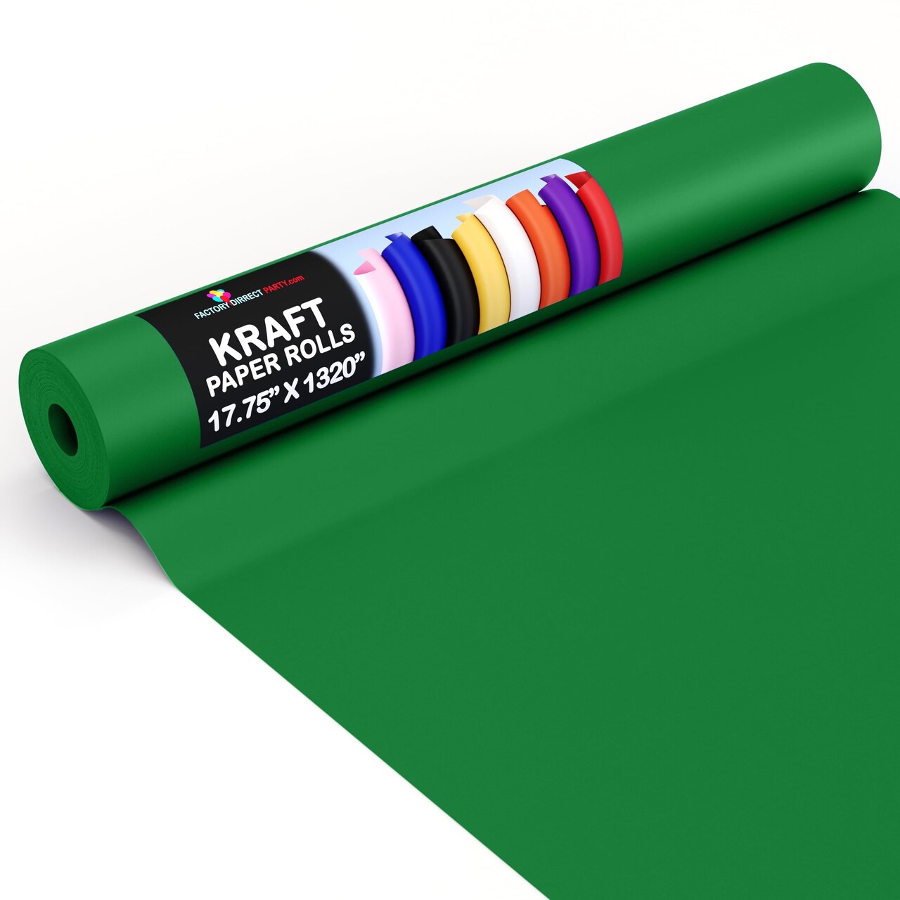 Kraft Paper Roll 17.75" X 1320" (110' Ft) Colored Paper Roll - Packing Paper Roll - Craft Supplies - Kraft Wrapping Paper Perfect as Shipping Paper Craft Paper Roll by Crown Display